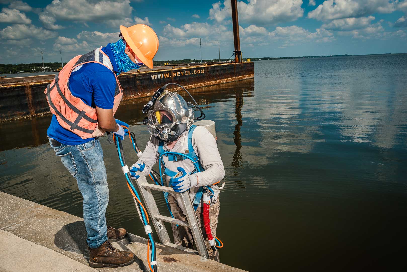 National Marine and Diving Service Photo Project Gallery Call 3214126611 Commercial Diving